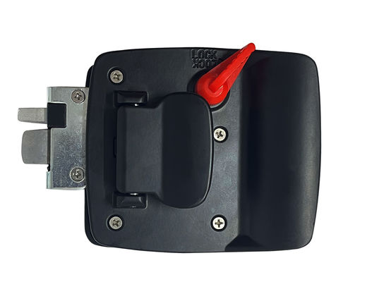 Black Powder Coated RV Door Lock OEM Remote Control For Camper Entry Door